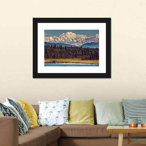 McKinley Peak Canvas Wall Art-3 Horizontal-Gallery Wrap-25" x 16"-Tiaracle