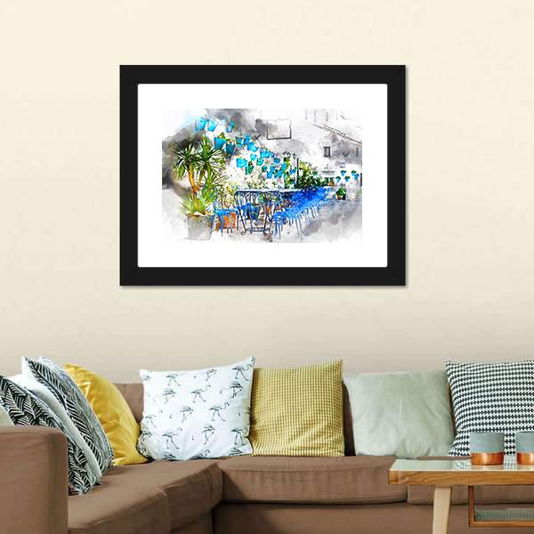 Mijas street Spain Canvas Wall Art-3 Horizontal-Gallery Wrap-25" x 16"-Tiaracle