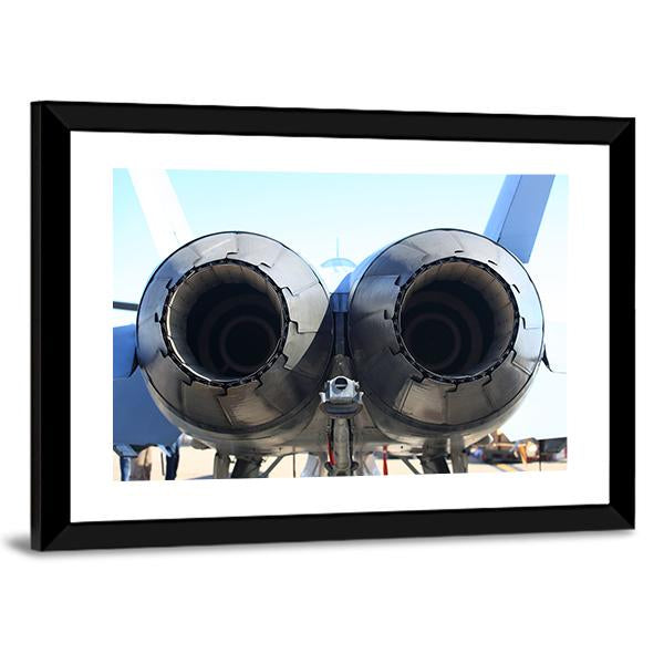 Military Jet Engines Canvas Wall Art-3 Horizontal-Gallery Wrap-25" x 16"-Tiaracle
