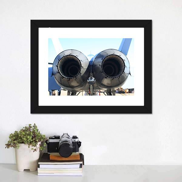 Military Jet Engines Canvas Wall Art-3 Horizontal-Gallery Wrap-25" x 16"-Tiaracle