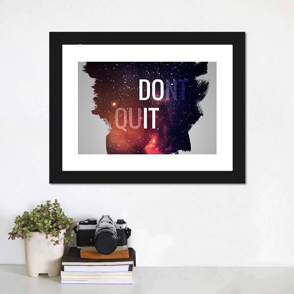 Motivational Quote Don't Quit Canvas Wall Art-3 Horizontal-Gallery Wrap-25" x 16"-Tiaracle