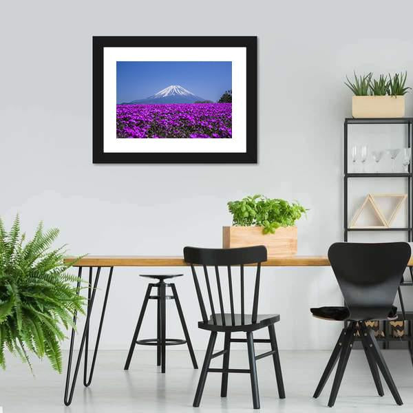 Mount Fuji In Spring Canvas Wall Art-3 Horizontal-Gallery Wrap-25" x 16"-Tiaracle