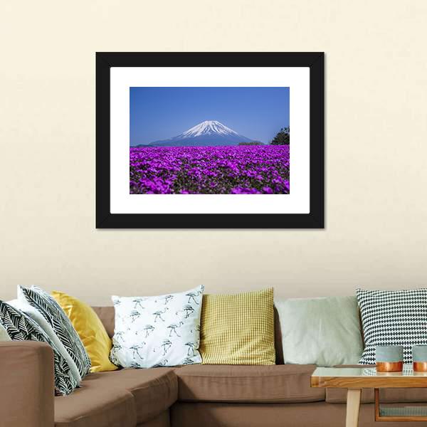 Mount Fuji In Spring Canvas Wall Art-3 Horizontal-Gallery Wrap-25" x 16"-Tiaracle