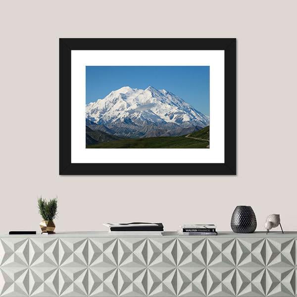 Mt McKinley Canvas Wall Art-1 Piece-Framed Print-20" x 16"-Tiaracle