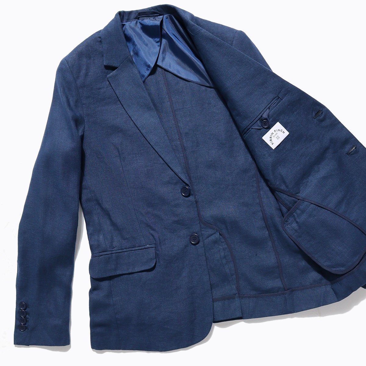 Marineblauer Leinenblazer