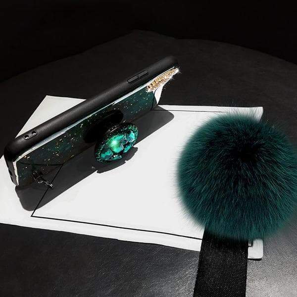 हेयर बॉल एयरबैग ब्रैकेट फोन केस