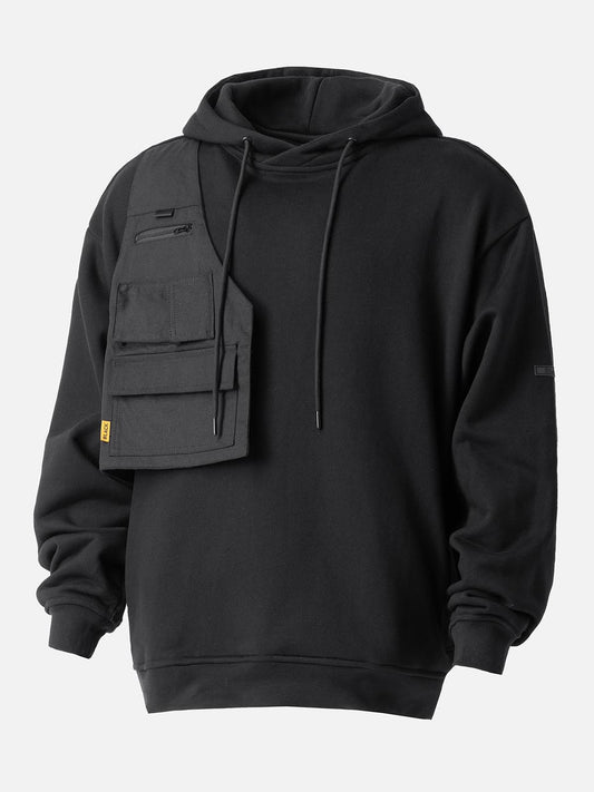 Utility Pocket Vest Hoodie