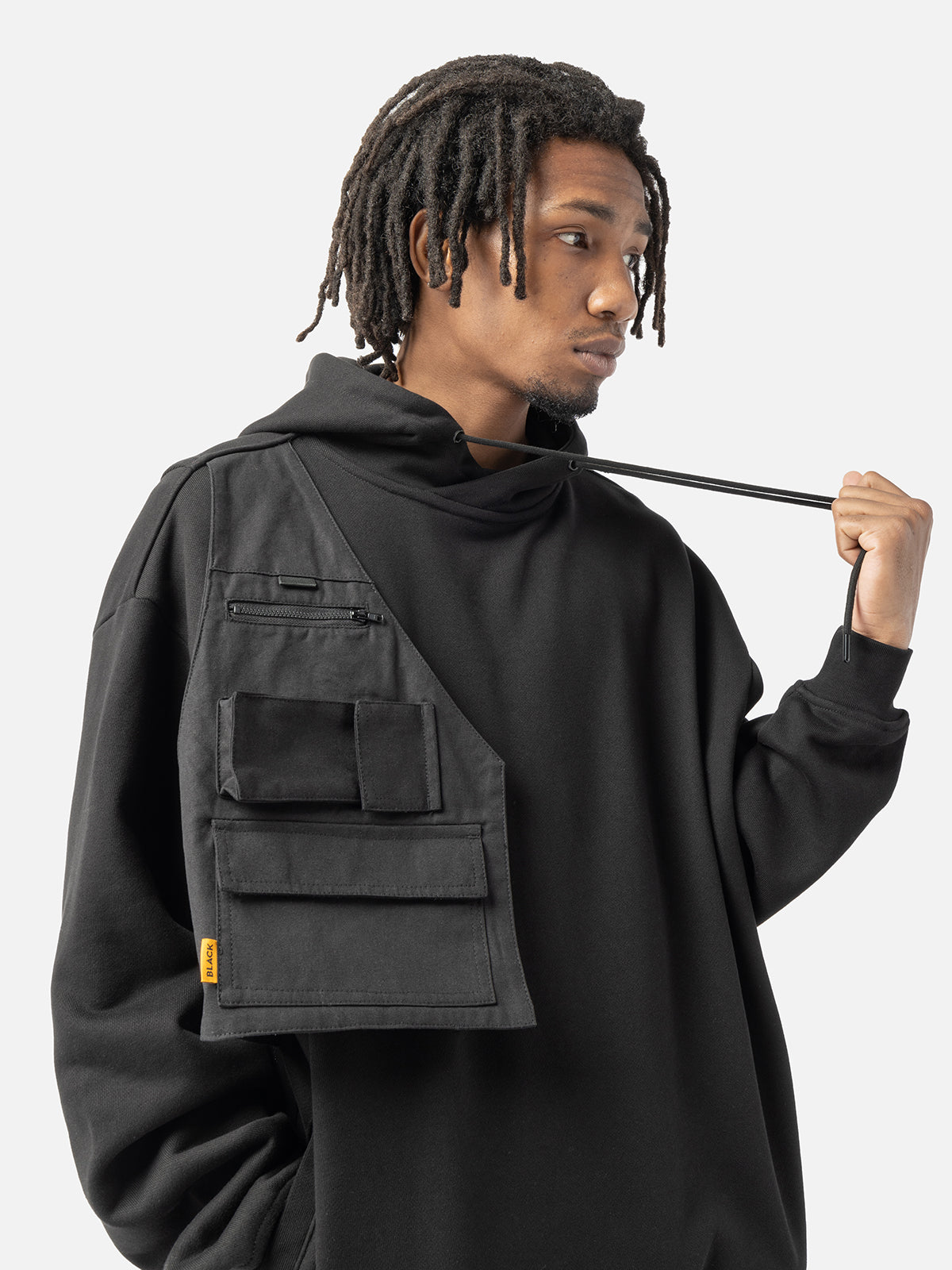 Utility Pocket Vest Hoodie