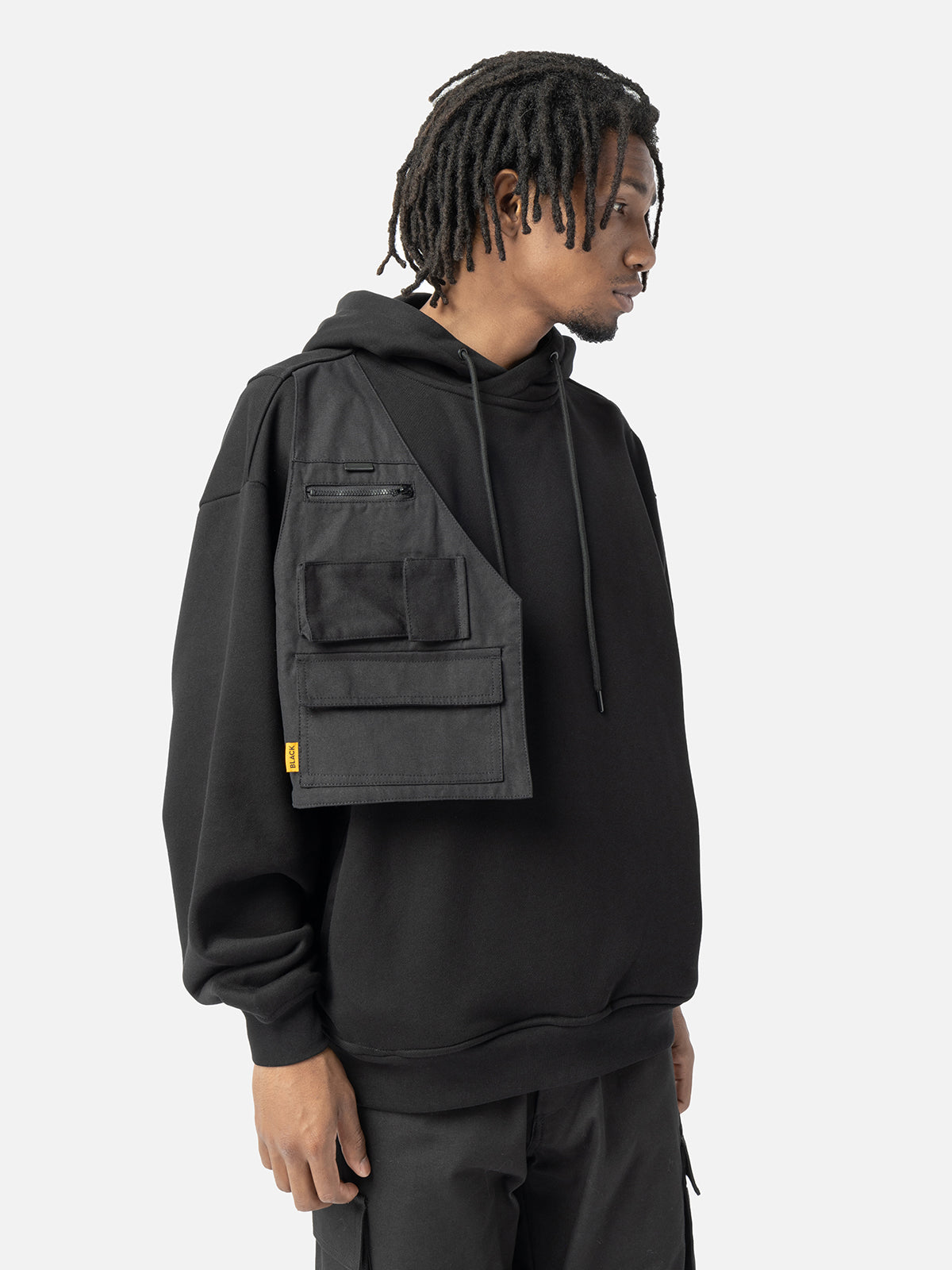 Utility Pocket Vest Hoodie