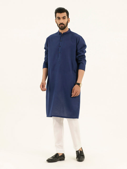 Self Jacquard Kurta