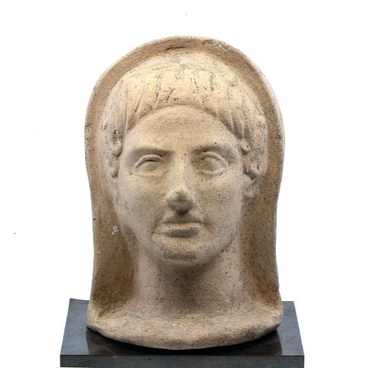 ایک نوجوان کا ایک Etruscan ٹیراکوٹا کے سربراہ ، CA. چوتھی صدی قبل مسیح