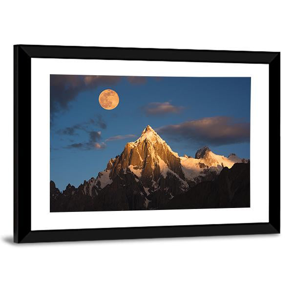 Paiyu Peak Karakoram Canvas Wall Art-3 Horizontal-Gallery Wrap-25" x 16"-Tiaracle