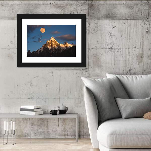 Paiyu Peak Karakoram Canvas Wall Art-3 Horizontal-Gallery Wrap-25" x 16"-Tiaracle