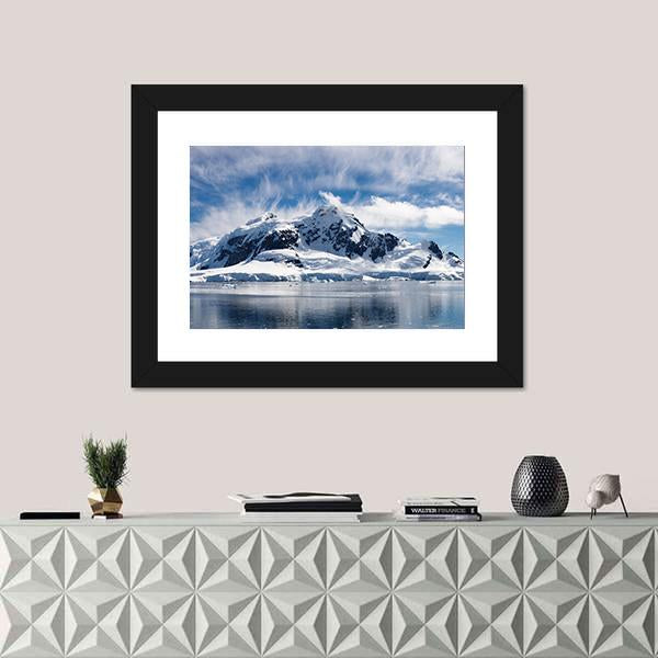 Paradise Bay Antarctica Canvas Wall Art-1 Piece-Framed Print-20" x 16"-Tiaracle