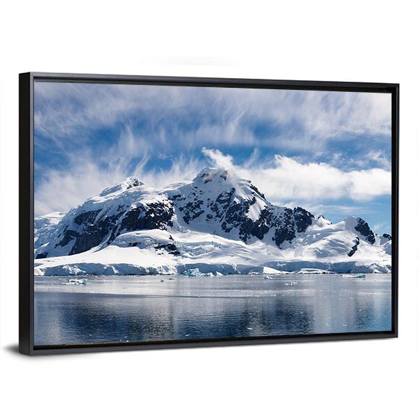 Paradise Bay Antarctica Canvas Wall Art-3 Horizontal-Gallery Wrap-25" x 16"-Tiaracle