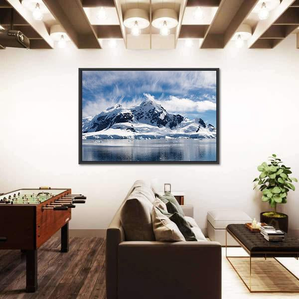 Paradise Bay Antarctica Canvas Wall Art-3 Horizontal-Gallery Wrap-25" x 16"-Tiaracle