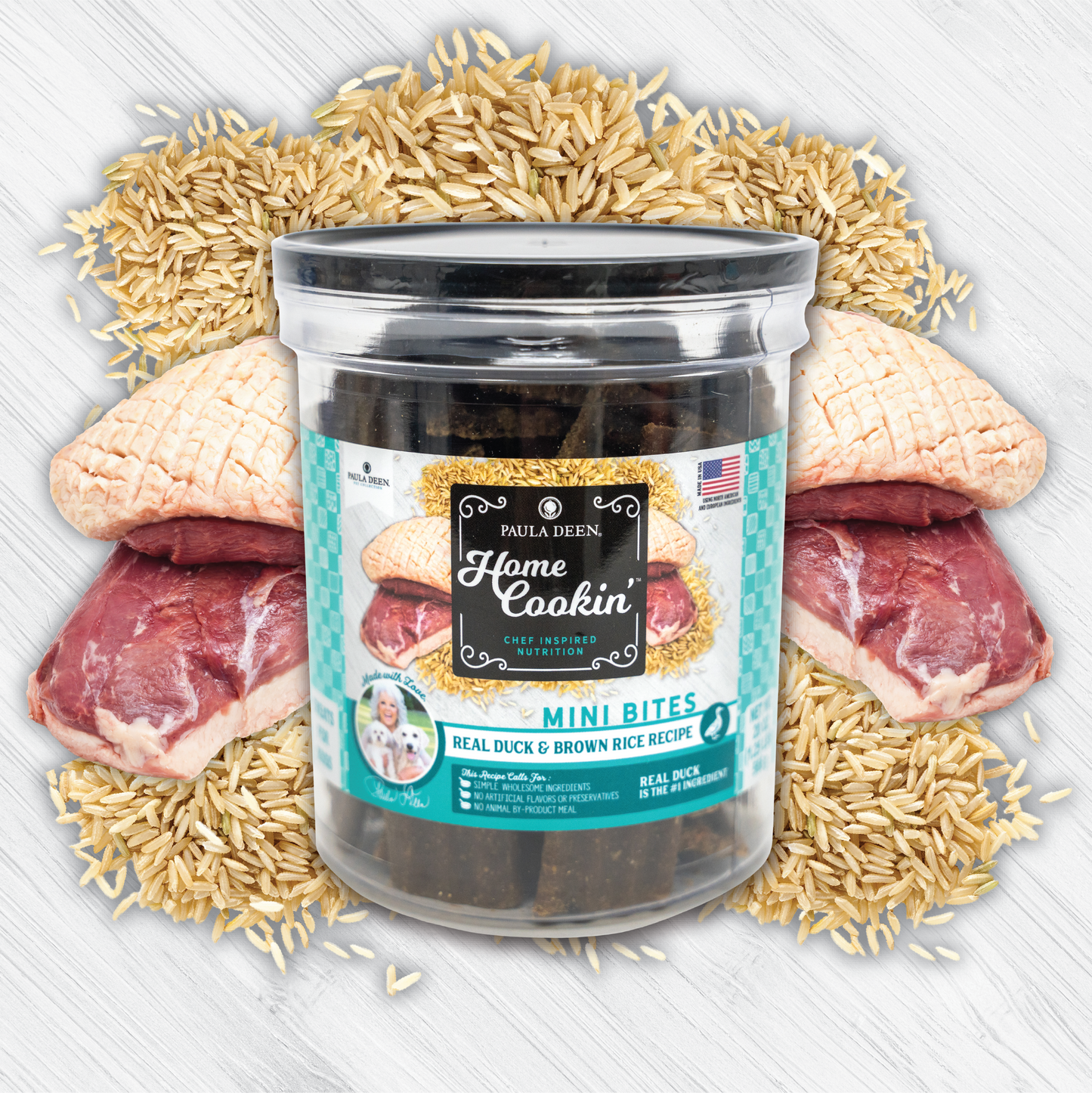 Paula Deen Hausgemachte Jerky-Häppchen mit Ente und braunem Reis