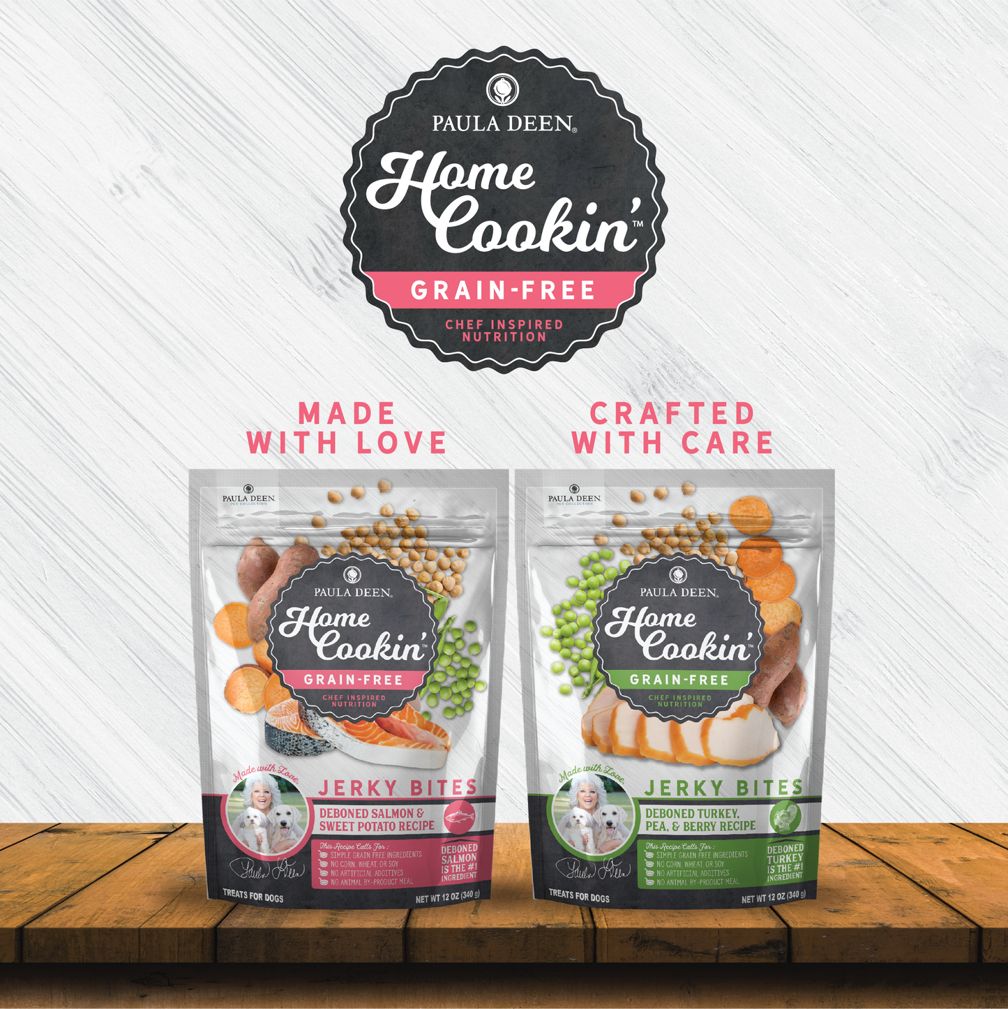 پاؤلا دین ہوم کوکین 'اناج فری ڈیبونڈ سالمن اور میٹھے آلو کے جھٹکے کے کاٹنے