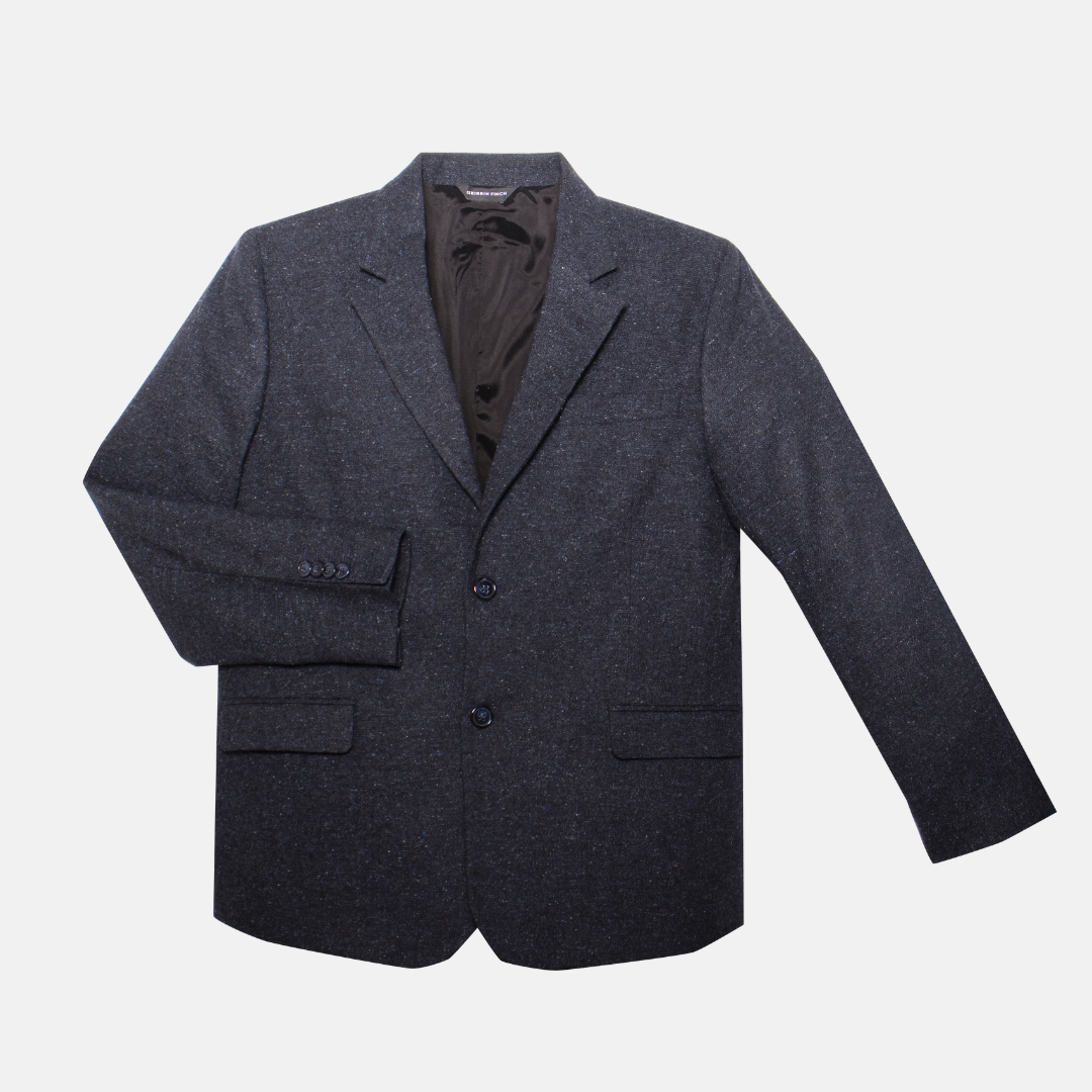 Marineblauer Blazer mit Kieselsteinen