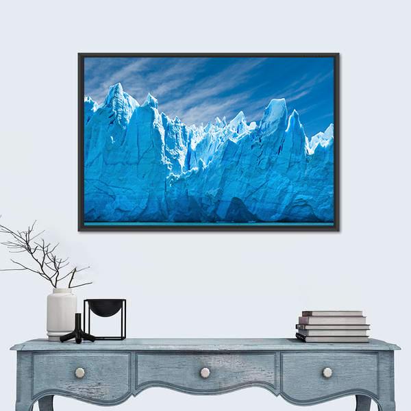 Perito Moreno Glacier Patagonia Argentina Canvas Wall Art-1 Piece-Floating Frame-24" x 16"-Tiaracle