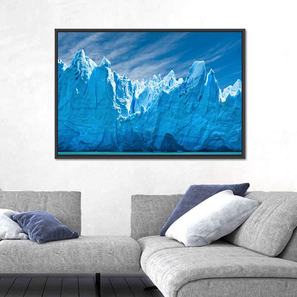 Perito Moreno Glacier Patagonia Argentina Canvas Wall Art-3 Horizontal-Gallery Wrap-25" x 16"-Tiaracle