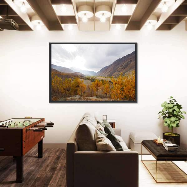 Phander Lake In Northern Pakistan Canvas Wall Art-3 Horizontal-Gallery Wrap-25" x 16"-Tiaracle