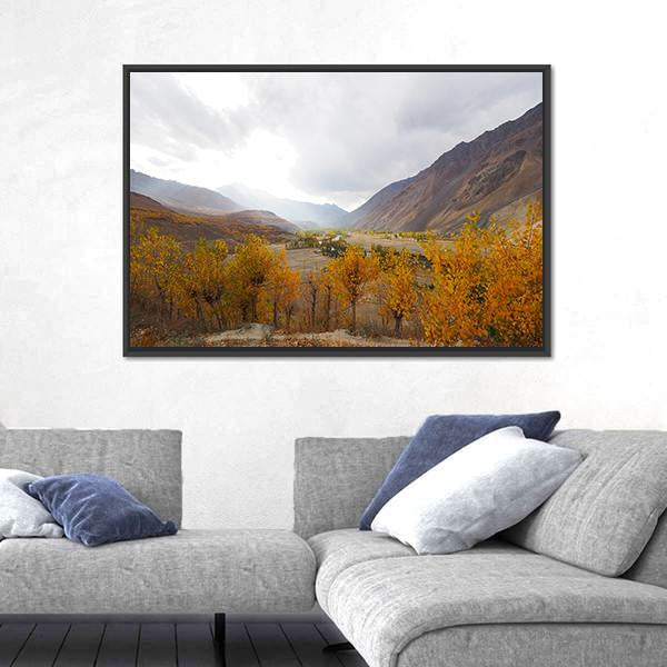 Phander Lake In Northern Pakistan Canvas Wall Art-3 Horizontal-Gallery Wrap-25" x 16"-Tiaracle