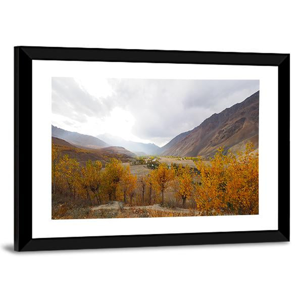 Phander Lake In Northern Pakistan Canvas Wall Art-3 Horizontal-Gallery Wrap-25" x 16"-Tiaracle