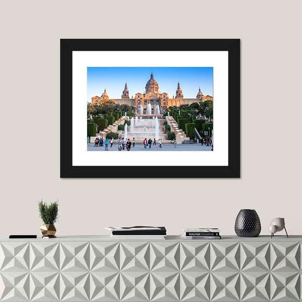 Placa De Espanya National Museum Canvas Wall Art-1 Piece-Framed Print-20" x 16"-Tiaracle