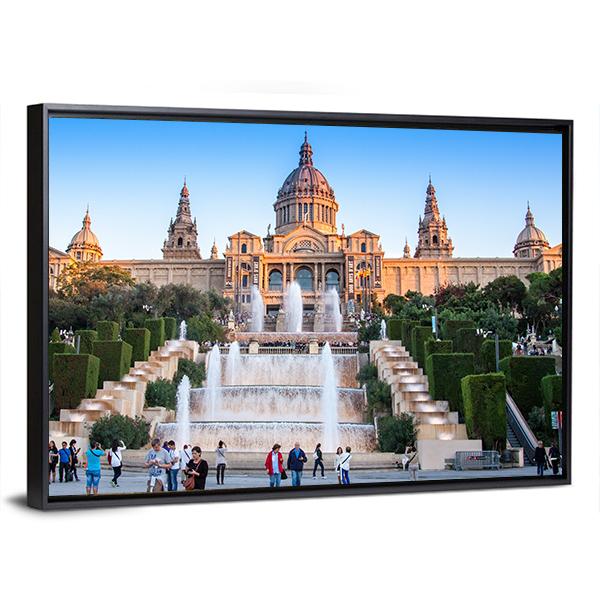 Placa De Espanya National Museum Canvas Wall Art-3 Horizontal-Gallery Wrap-25" x 16"-Tiaracle