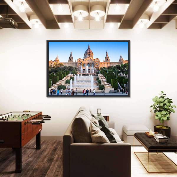 Placa De Espanya National Museum Canvas Wall Art-3 Horizontal-Gallery Wrap-25" x 16"-Tiaracle