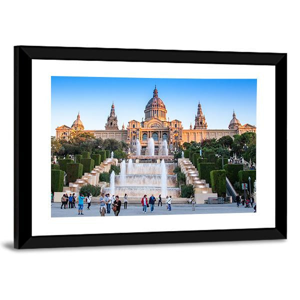 Placa De Espanya National Museum Canvas Wall Art-3 Horizontal-Gallery Wrap-25" x 16"-Tiaracle