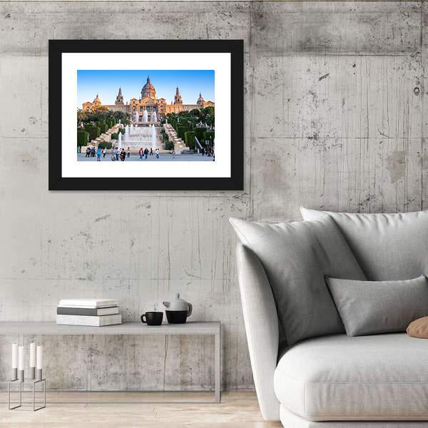 Placa De Espanya National Museum Canvas Wall Art-3 Horizontal-Gallery Wrap-25" x 16"-Tiaracle