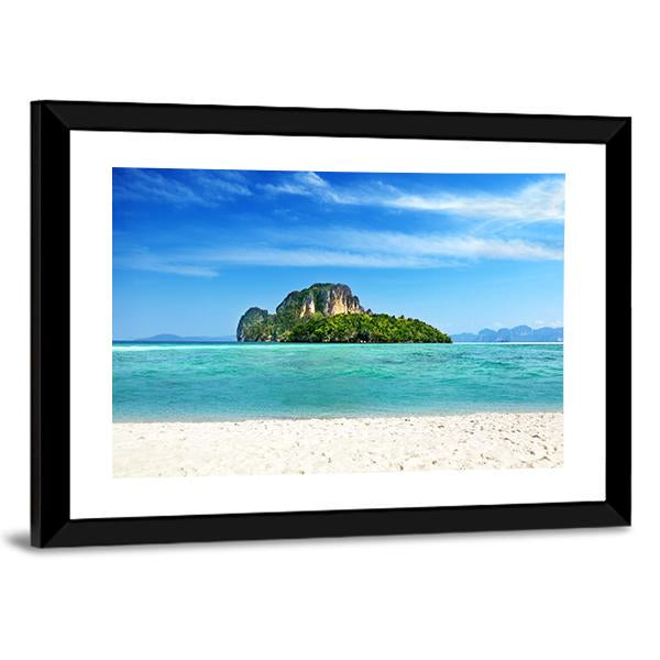 Poda Island In Thailand Canvas Wall Art-3 Horizontal-Gallery Wrap-25" x 16"-Tiaracle
