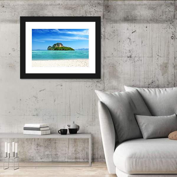 Poda Island In Thailand Canvas Wall Art-3 Horizontal-Gallery Wrap-25" x 16"-Tiaracle