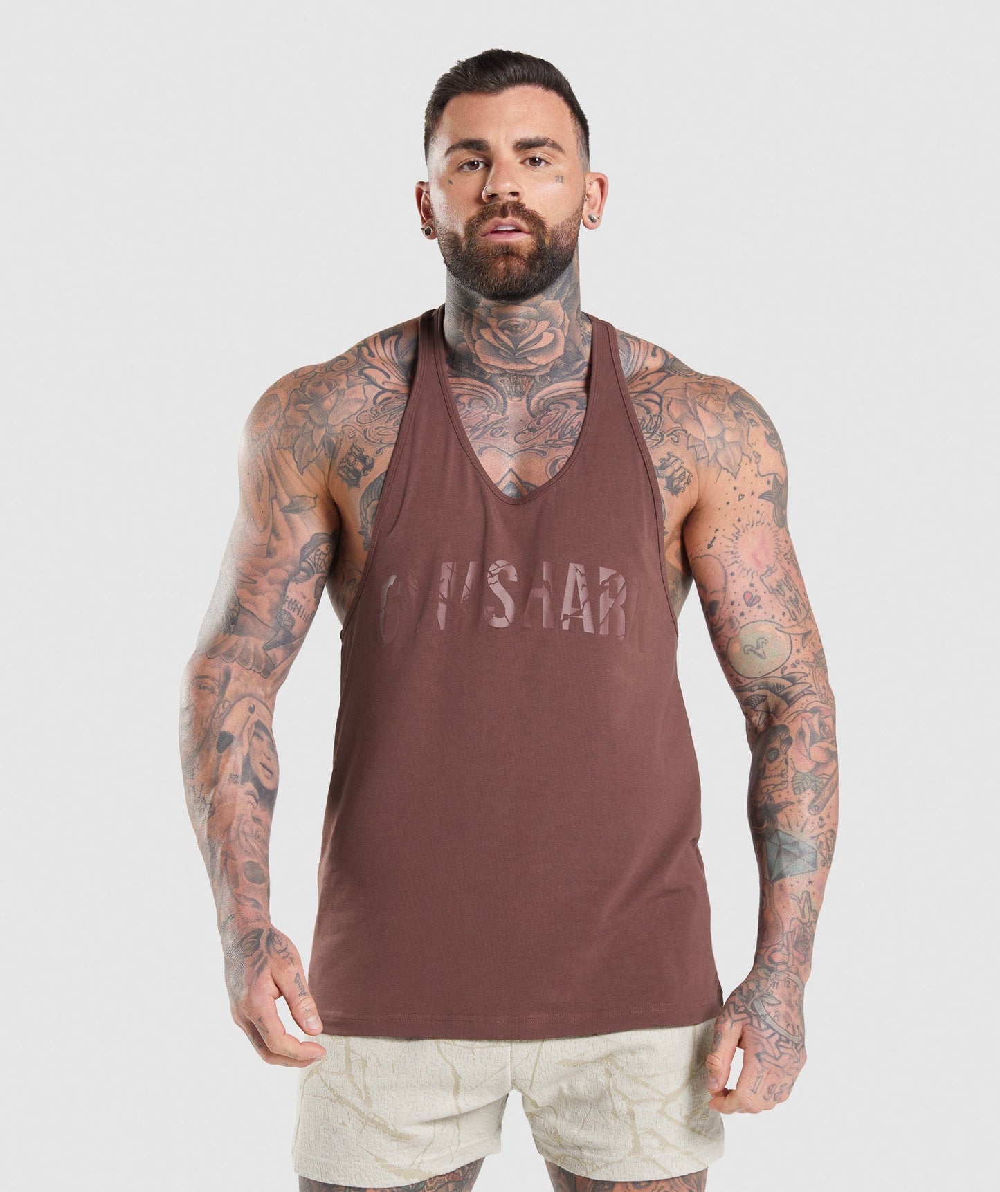 Gymshark Power Stringer - Cherry Brown