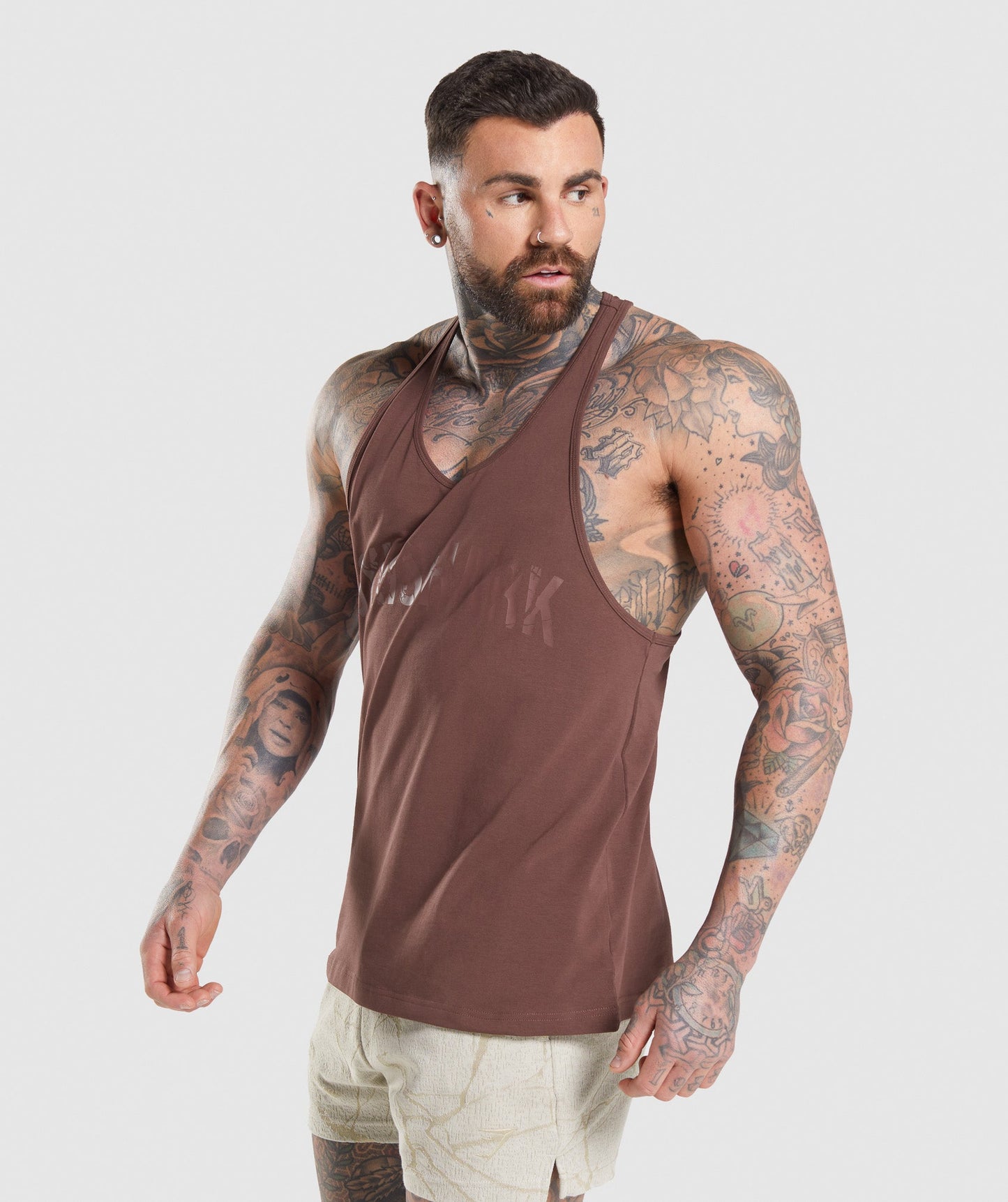 Gymshark Power Stringer - Cherry Brown