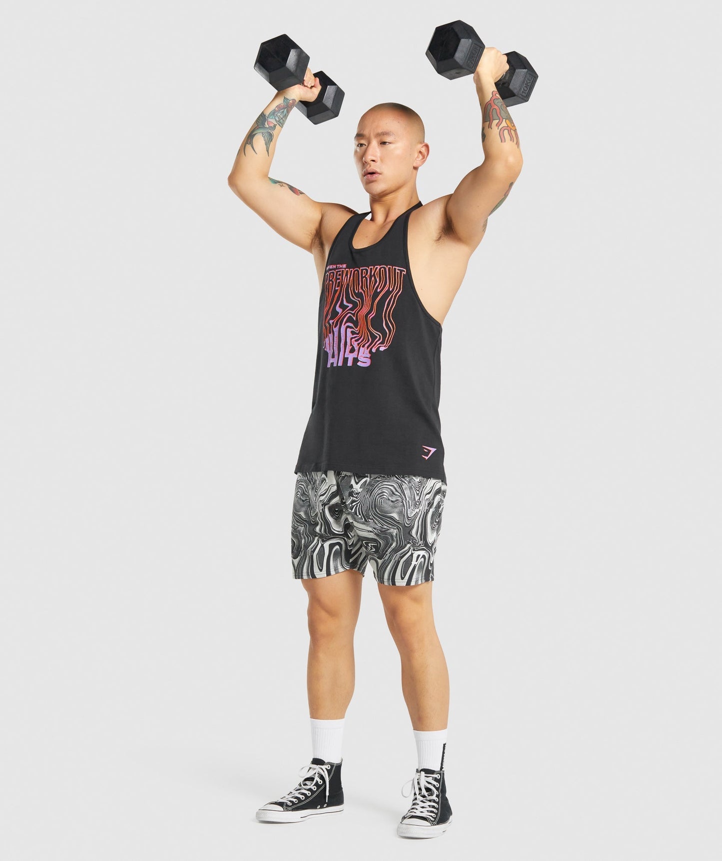 Gymshark Pre-Workout Stringer - Black