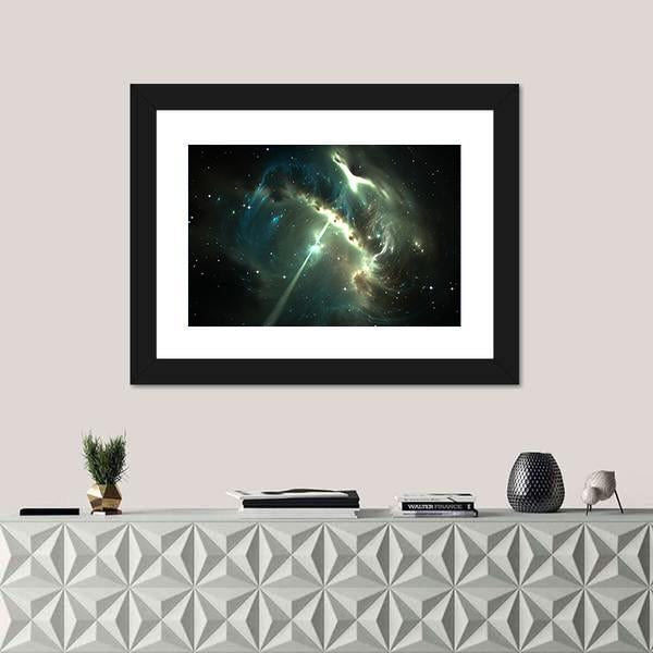 Pulsar In The Nebula Canvas Wall Art-1 Piece-Framed Print-20" x 16"-Tiaracle