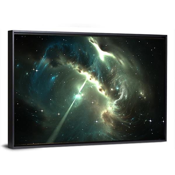 Pulsar In The Nebula Canvas Wall Art-3 Horizontal-Gallery Wrap-25" x 16"-Tiaracle