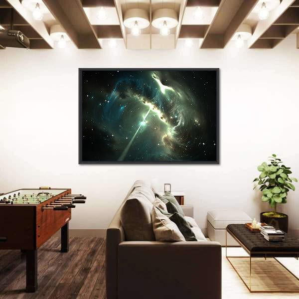 Pulsar In The Nebula Canvas Wall Art-3 Horizontal-Gallery Wrap-25" x 16"-Tiaracle