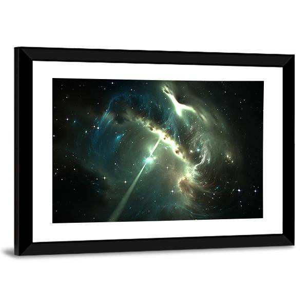 Pulsar In The Nebula Canvas Wall Art-3 Horizontal-Gallery Wrap-25" x 16"-Tiaracle