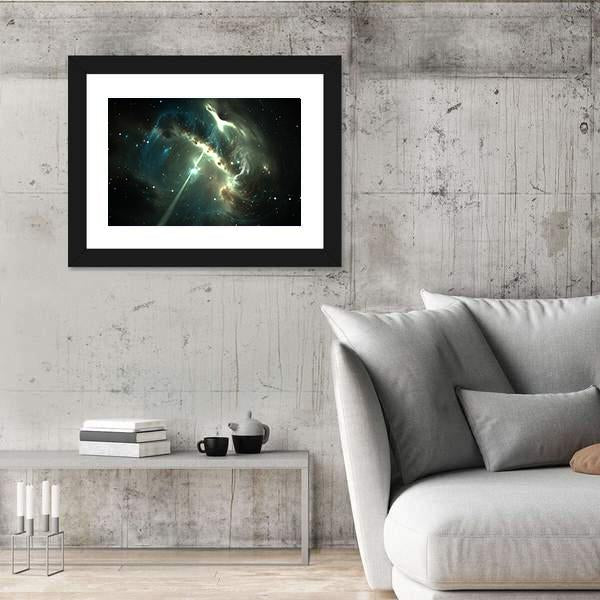 Pulsar In The Nebula Canvas Wall Art-3 Horizontal-Gallery Wrap-25" x 16"-Tiaracle