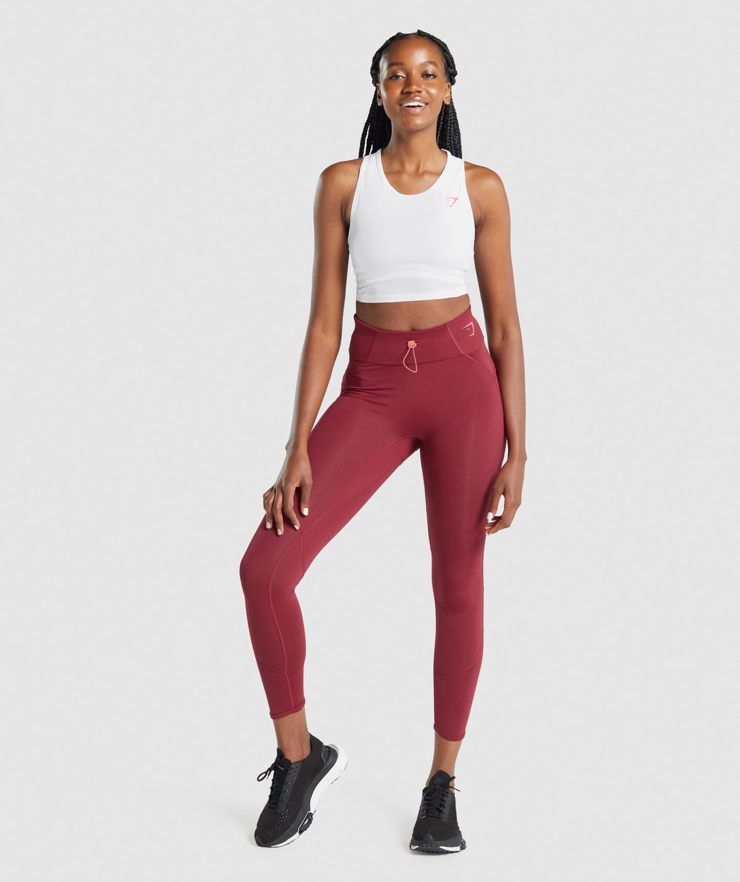 Gymshark Puls Crop Tank - Weiß