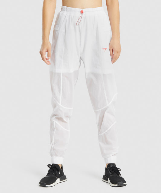 Gymshark Pulse gewebte Jogger - Weiß
