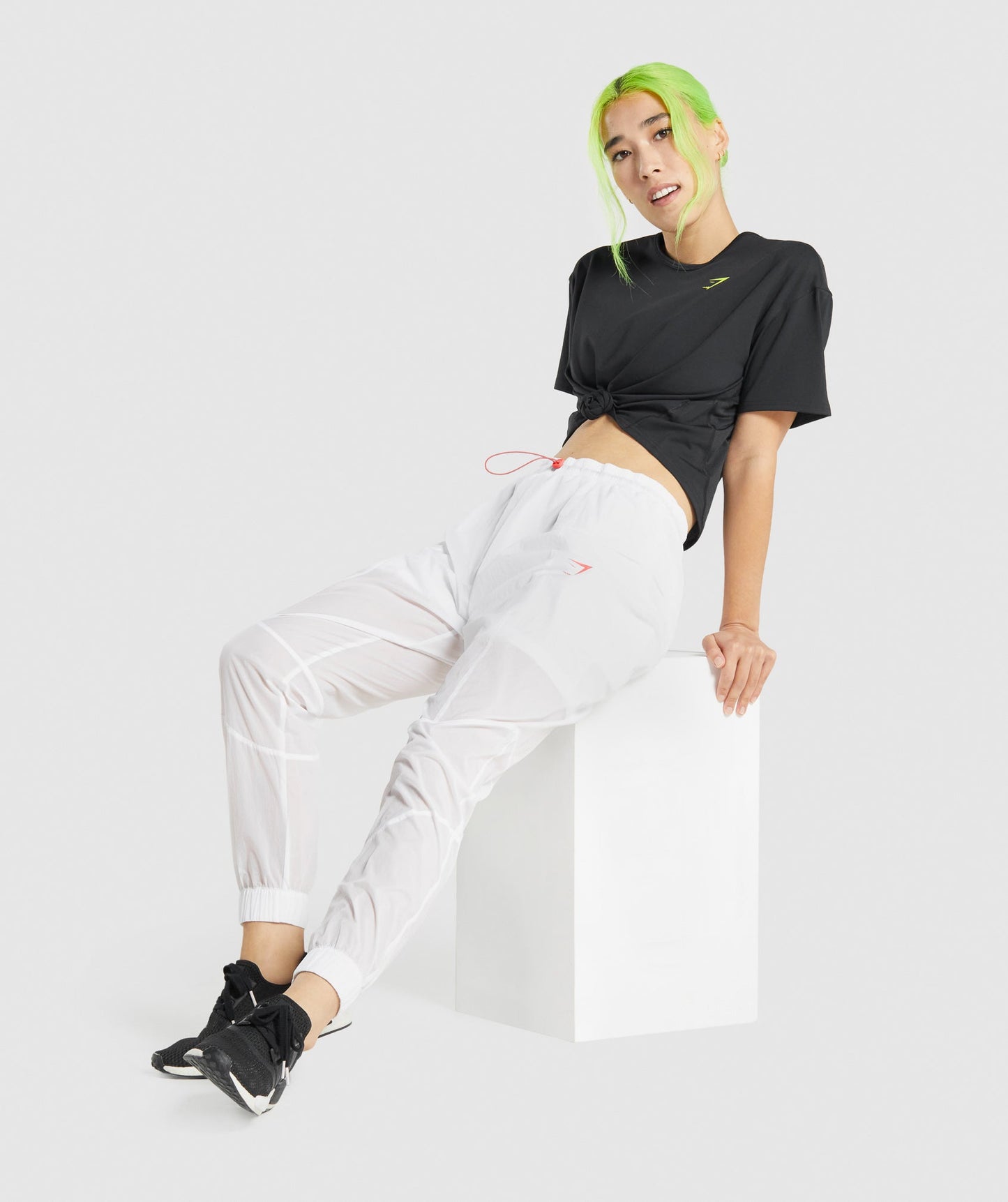 Gymshark Pulse gewebte Jogger - Weiß