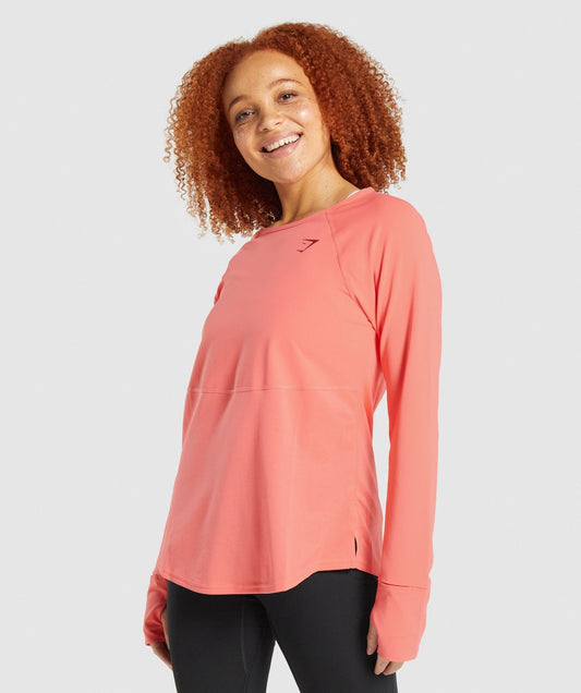 Gymshark Pulse Langarm T -Shirt - Pink