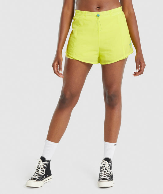 Gymshark Pulse 2 in 1 Shorts - Yellow