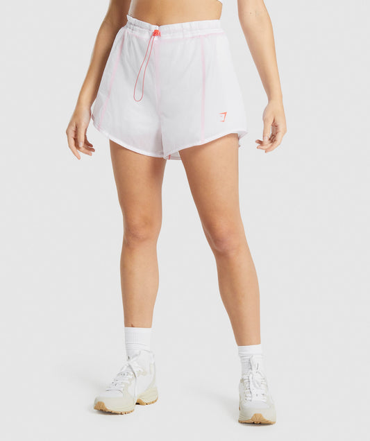 Gymshark Puls 2 in 1 Shorts - Weiß