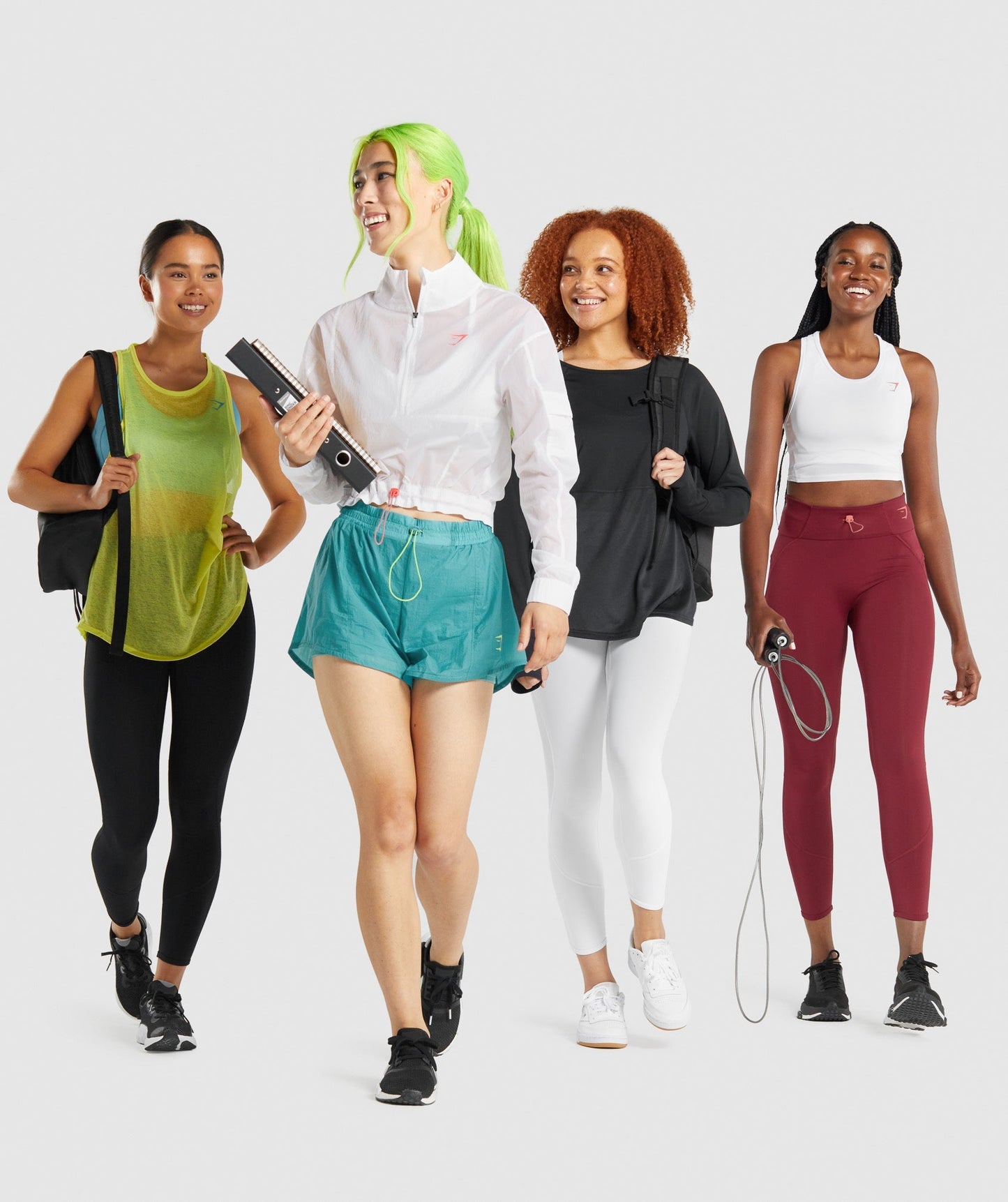 Gymshark Puls gewebte Jacke - Weiß